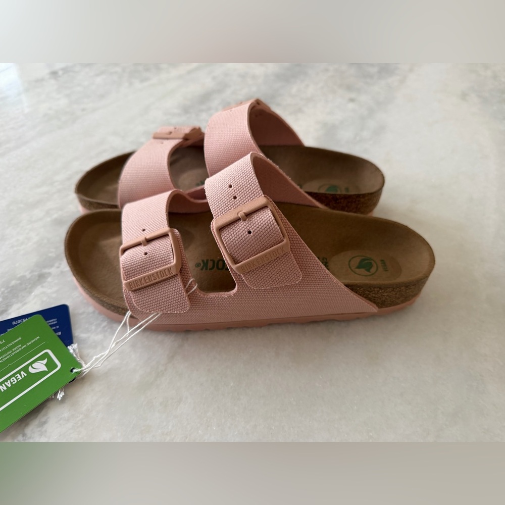 Birkenstock | Vegan Pink Arizona Sandals | 38 | NWT